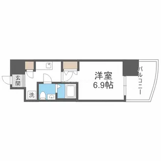 SERENiTE福島scelto【9階】の間取り