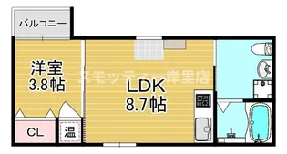 メゾン・オークルⅡ【1階】の間取り