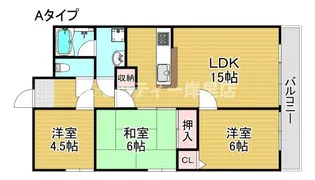 フローラーなかじま【9階】の間取り