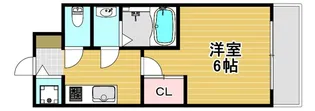 アドバンス西梅田ジェイス【9階】の間取り