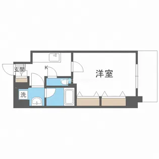 パークフラッツ野田阪神駅前【8階】の間取り
