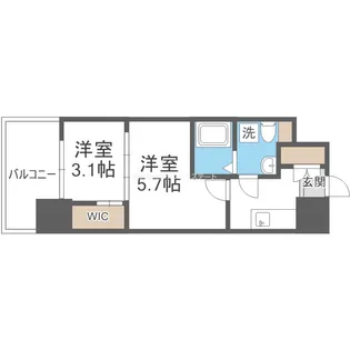 SERENITE福島scelto【10階】の間取り