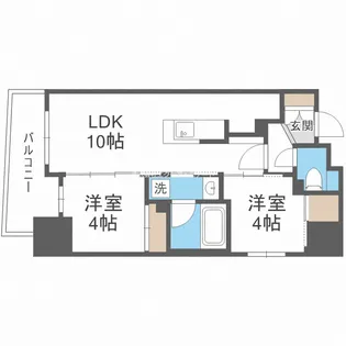 セレニテフラン野田阪神駅前【7階】の間取り