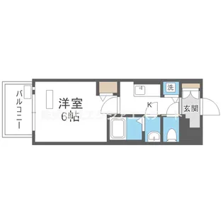 プレサンス大阪ゲートシティ【2階】の間取り