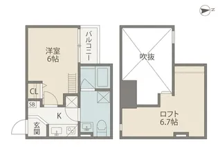 CRASTINE帝塚山東(クラスティーネテヅカヤマヒガシ)【1階】の間取り