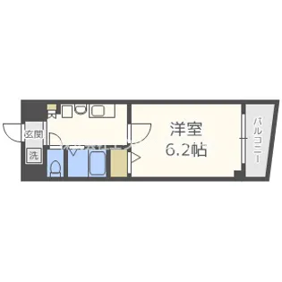 オズレジデンス天下茶屋【4階】の間取り