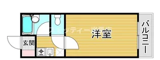 アベニュー西住之江【1階】の間取り