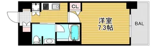 エヴァステージ梅田WEST【3階】の間取り