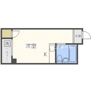 カルム加賀屋【1階】の間取り