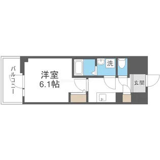 エスリードレジデンス大阪福島サウスフラッツ【5階】の間取り