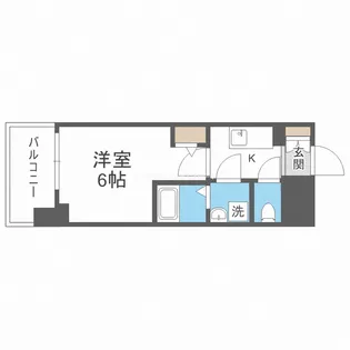 エスリードレジデンスグラン大阪福島ノース【5階】の間取り