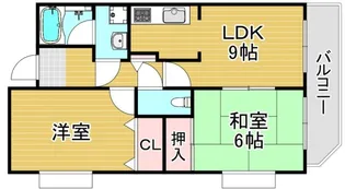 ラフィーネ住之江【7階】の間取り