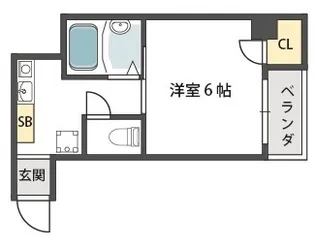プランドールフクシマ【5階】の間取り