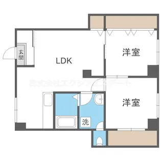ローレルハウス北畠【1階】の間取り