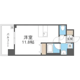 スプランディッド中之島WEST【6階】の間取り