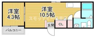 F・メゾンガーデン【1階】の間取り