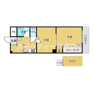 トーカイプラザ 弐号館【2階】の間取り