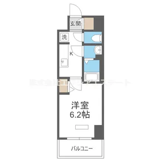 プレサンス天王寺デルニエ【9階】の間取り