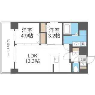 リヴェント福島野田【10階】の間取り