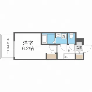 エスリードレジデンス大阪福島シティウエスト【7階】の間取り