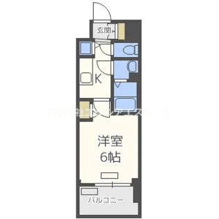 プレサンス野田阪神駅前ザ・プレミアム【12階】の間取り