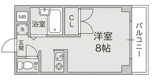 セントレージアーク千本中【3階】の間取り
