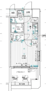 アドバンス西梅田【7階】の間取り
