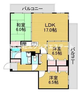リーガル西梅田【5階】の間取り