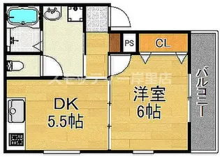 グリッター清水丘【2階】の間取り