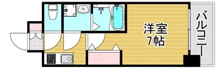 レジュールアッシュ塚本レジデンス【3階】の間取り