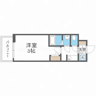 エスレジデンス福島グランデ【3階】の間取り