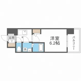 エスリード梅田グレイス【9階】の間取り