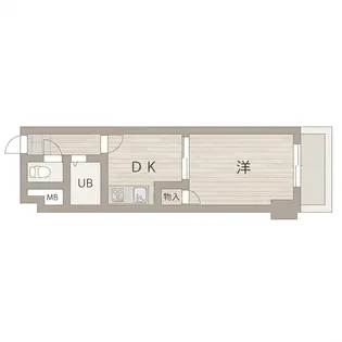 エフアール丸山通【1階】の間取り