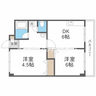 増田マンション【4階】の間取り