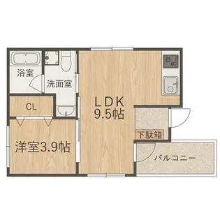 Fmaison住之江【2階】の間取り