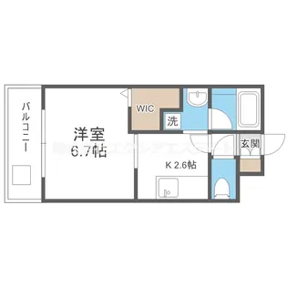 S-FORT福島La Luna【4階】の間取り