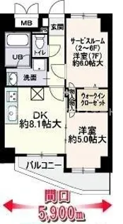 フェビエンローズ【4階】の間取り