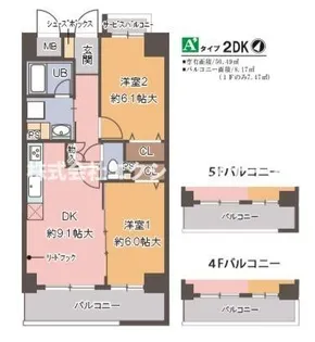 カルムレトリア西梅田【3階】の間取り