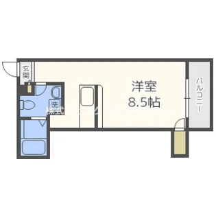 フェリオ南津守【2階】の間取り