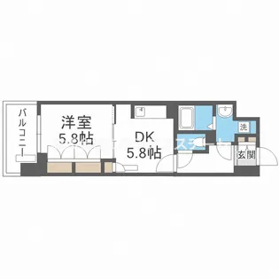 セイシア大拓26【9階】の間取り