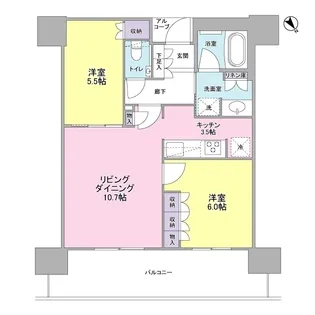 ザ・パークハウス中之島タワー【15階】の間取り