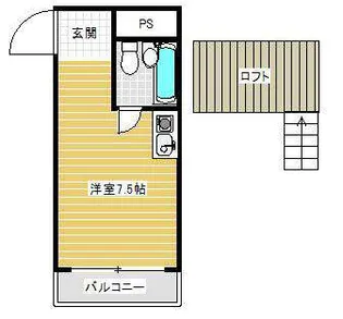 ロフティー野田【5階】の間取り