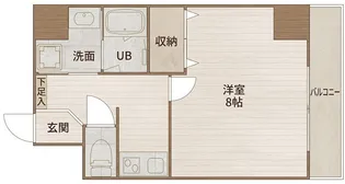 プライムコート天王寺町【2階】の間取り