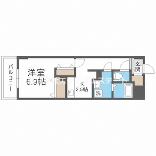 メゾン田中ー野田【5階】の間取り