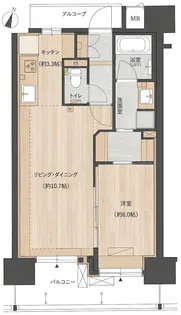 ディオ梅田【6階】の間取り