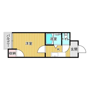 パークライフ住吉【1階】の間取り