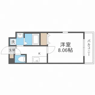 ウエストコクーン阿倍野【3階】の間取り