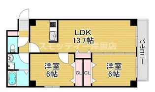 グレイス聖天坂【4階】の間取り