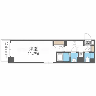ミモサ中津【2階】の間取り