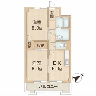 グランジートアン【8階】の間取り